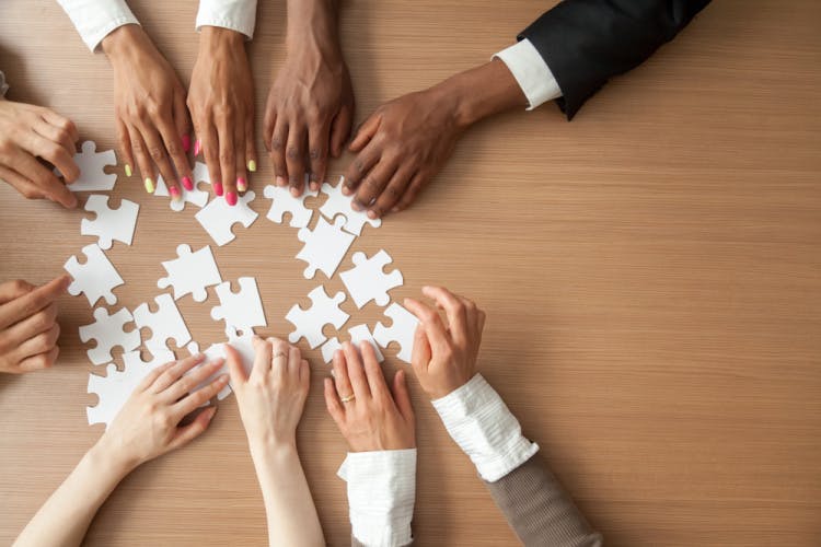 people in a group